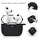 Cypher.V Protective Case Cover for Airpods 3 Charging Case Soft Silicone Case Compatible with Air Pods 3rd Generation 2021 with Cute Ball Fluffy Pom Pom Keychain Kit 3rd Black