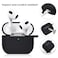 Cypher.V Protective Case Cover for Airpods 3 Charging Case Soft Silicone Case Compatible with Air Pods 3rd Generation 2021 with Cute Ball Fluffy Pom Pom Keychain Kit 3rd Black