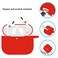 Cypher.V Protective Case Cover for Airpods Pro Charging Case Upgraded Air Pods Silicone Case Skin with Soft Cute Fluffy Ball Pom Pom Keychain Kit A Red