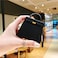 Rertnocnf Compatible with Earbuds Case Airpods 1 2 Fashion Hand Bag Design Wireless Earphone Protector Soft Silicone Shockproof Accessories Black
