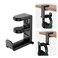 ONDAIUN Rotating Headphone Hook Under Desk Headphone Holder with 360Degree Adjustable RotationCable Clip Organizer Black