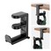 ONDAIUN Rotating Headphone Hook Under Desk Headphone Holder with 360Degree Adjustable RotationCable Clip Organizer Black