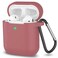 SATLITOG Silicone Case Compatible with Apple AirPods 12 Wireless and Wired Charging CaseFront LED VisibleBrown