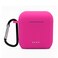 USSJ Protective Silicone Case Compatible with Tozo t6 Front LED Visible Premium Accessory Shockproof tozo t6 Case Cover with Keychain Rose Red