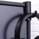 VizGiz 2 Pack Headphone Stand Hook Headset Holder Hanger Stickon Support for Computer Over Ear Earphone PC Monitor Screen Edge Desk Top Wall Gaming Storage Rack Organizer