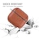 YQG 2021 Leather Case Compatible with AirPods 3rd Generation FullyWrapped Portable Shockproof Leather Cover with Keychain for Apple Airpods 3 Charging Case for Women Men Front LED Visible Brown