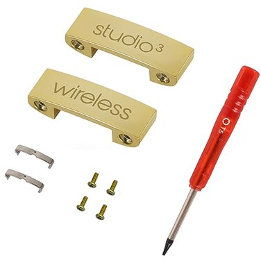Fadmew Studio 3 Hinge as Same as the OEM Replacement Parts Accessories Durable Repair Kit Compatible with Beats by Dre Studio3 A1914 and Studio2 WiredWireless Studio Pro A2924 Headphones Gold