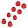 Adhiper Replacement Silicone Ear Tips Earbuds Buds Set Compatible with by dr dre Power Pro Wireless Earphones Red