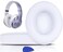 SoloWIT Replacement Ear Pads Cushions for Beats Studio 2 Studio 3 Wired Wireless Headphones Earpads with Soft Protein Leather Noise Isolation Memory FoamAdded Thickness White