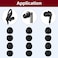 Asofelk 18 Pair Silicone Ear Bud Replacement Soft Earphones EarbudsEar Bud Covers for inEar Headphones SML Sizes Ear Cushion Ear Bud Tips Replacement Kit Ear Buds Tips Headphone Earpads