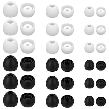 Asofelk 18 Pair Silicone Ear Bud Replacement Soft Earphones EarbudsEar Bud Covers for inEar Headphones SML Sizes Ear Cushion Ear Bud Tips Replacement Kit Ear Buds Tips Headphone Earpads