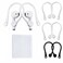 SUOFEIK 3 Pairs Ear Hooks for AirPods 1234 and AirPods Pro 12 Secure Fit AntiSlip Ear Holder Comfortable for Enhanced Stability During Workouts Running Sports2Pairs White 1pair Black