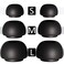 AIRFIT 3 Pairs Ear Tips for Airpods Pro Replacement Silicone Ear Buds with Noise Reduction Hole Fit in Charging Case Small Medium Large Black
