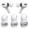 nuoxidepet 3 Pairs Replacement Ear Tips for Airpods ProAirpods Pro 2 Generation with Noise Reduction Hole Builtin dust Guard Screen Silicone Ear Tips for Airpods Pro with Portable Storage BoxSML