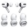 nuoxidepet 3 Pairs Replacement Ear Tips for Airpods ProAirpods Pro 2 Generation with Noise Reduction Hole Builtin dust Guard Screen Silicone Ear Tips for Airpods Pro with Portable Storage BoxSML