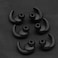 GGZZ 3 Pairs SML Replacement AntiSlip Silicone Eartips Earbuds Ear Tips Buds Eargels Compatible for Synchros Reflect BT Sports Wireless inEar Earphones Black