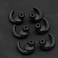 GGZZ 3 Pairs SML Replacement AntiSlip Silicone Eartips Earbuds Ear Tips Buds Eargels Compatible for Synchros Reflect BT Sports Wireless inEar Earphones Black