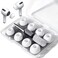 YOKRWO 4 Pair Replacement Ear Tips for AirPods Pro 2nd1st Generation with Portable Storage Box and Cleaning Pen Anti Slip Soft Silicone Ear Tip with Noise Reduction Bulitin Dust Screen XS S M L