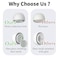 YOKRWO 4 Pair Replacement Ear Tips for AirPods Pro 2nd1st Generation with Portable Storage Box and Cleaning Pen Anti Slip Soft Silicone Ear Tip with Noise Reduction Bulitin Dust Screen XS S M L