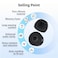 H HIFIHEAR 6 Pairs 12PCS KBEAR FT01 Earbuds Eartips KZ ZS10 PRO Replacement Memory Foam and Silicone Ear Bud Tips Combo Set for KZ ZSTZS10 PRO XZS12 PRO X AS24ZSN PRO XZS10 PRO 2 Wired Headphones