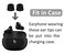 IiEXCEL 6 Pairs Double Flange Compatible with Beats Studio Buds Fit Pro Ear Tips SML Replacement Noise Isolation Silicone Eartips Earbuds Fit in Case for Beat Studio Buds 2 Flange Black