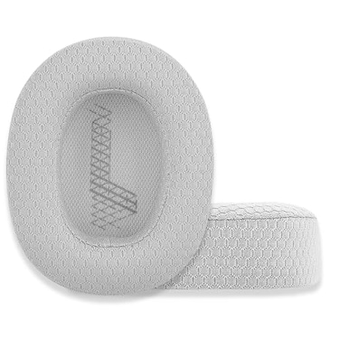 ACCIUK Replacement Ear Pads for JBL E65Live 650Live 660 Headphones Made of Soft and Breathable Football mesh Braid and Memory seaReplacement Headset Ear Cushion Pads White