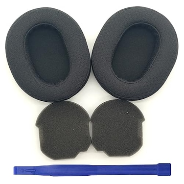 Adhiper Breathable Fabric Replacement Earpads for Sony WH1000XM5 HeadphonesDurable Ear CushionMemory Foam Headphone Earpads Wear Comfortable Headphone PadsBlack