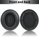 Adhiper Replacement Ear Pads for Anker Space Q45 Headphones Ear Cushions for Soundcore by Anker Space Q45 Adaptive Noise Cancelling Headphoneswith Buckle Soft Protein Leather Memory FoamBlack