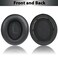 Adhiper Replacement Ear Pads for Anker Space Q45 Headphones Ear Cushions for Soundcore by Anker Space Q45 Adaptive Noise Cancelling Headphoneswith Buckle Soft Protein Leather Memory FoamBlack