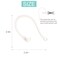 SUOFEIK Adjustable Ear Hooks Compatible with AirPods 4 3 1 2 and Pro All inEar Headphones with Stems 2 Pairs Secure Comfortable Prevent Falls Ear Holders for Headphones Easy to Install