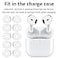 A-Focus AFocus Fit in Case Ear Tips Compatible with AirPods 4 Replacement Ultra Thin Add Grip Tips Anti SlipScratch Eartips Earbuds Cover Skin Accessories for new AirPod 4 White 5 Pairs