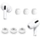 ALXCD 3 Pairs Ear Tips Compatible with AirPods Pro Headphones Silicon Earbud Tips Eargel Replacement Perfect Compatible with AirPods Pro White Small Size