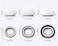 ALXCD 3 Pairs Ear Tips Compatible with AirPods Pro Headphones Silicon Earbud Tips Eargel Replacement Perfect Compatible with AirPods Pro White Small Size