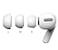 ALXCD 3 Pairs Ear Tips Compatible with AirPods Pro Headphones Silicon Earbud Tips Eargel Replacement Perfect Compatible with AirPods Pro White Small Size