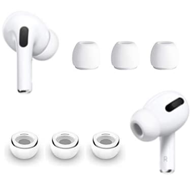 ALXCD 3 Pairs Ear Tips Compatible with AirPods Pro Headphones Silicon Earbud Tips Eargel Replacement Perfect Compatible with AirPods Pro White Small Size
