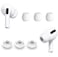 ALXCD 3 Pairs Ear Tips Compatible with AirPods Pro Headphones Silicon Earbud Tips Eargel Replacement Perfect Compatible with AirPods Pro White Small Size