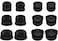 ALXCD Double Flange Ear Tips Compatible with Powerbeats Pro 2 Headphone SML 3 Sizes 6 Pairs Soft Silicone Earbuds Tips Fit for Powerbeats Pro 2 PB Pro 2 6 Pairs Black