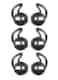 ALXCD Ear Cover Ear Hook Compatible with Airpod Headset MMEF2AMA 3 Pair AntiSlip Silicone Ear Tips Fit for Airpod 1 Airpod 2 SportBlack 6S