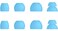 ALXCD Ear Tips Compatible with Beats Flex Earbuds SMLD 4 Sizes 8 Pairs Soft Silicone Tips Replacement Earbuds Tips Eartips Compatible with Beats Flex 8 Pairs Blue