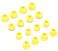 ALXCD Ear Tips Replacement for Beats Flex Wireless Earphones SMLD 4 Sizes 8 Pairs Soft Silicone Eargel Earbuds Tips Fit for Beats Flex 8 Pairs Yuzu Yellow