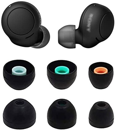 ALXCD Eartips Compatible Sony WIXB400 WFC500 Earbuds SML 3 Pairs Soft Silicone Ear Tips Replacement Earbuds Tips Compatible with Sony WIXB400 WFC500 SML