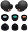 ALXCD Eartips Compatible with Sony WF1000XM4 WF1000XM5 Earbuds SML 3 Pairs Soft Silicone Ear Tips Earbuds Tips Compatible with Sony WF1000XM5 WF1000XM4 Silicon Tips XM4 3 Pairs SML Black