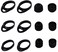 ALXCD Eartips Ear Hooks Kit Compatible with Gear iconx SMR140 SML 3 Sizes Silicone Ear Tips Hooks Compatible with SMR140 Black S M L