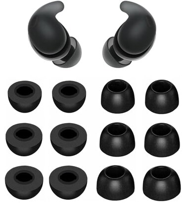 ALXCD Foam Eartips Compatible with Sony LinkBuds Fit Earbuds SML 3 Sizes 6 Pairs Soft Memory Foam Ear Tips Replacement Earbuds Tips Compatible with Sony LinkBuds Fit 6 Pairs Black