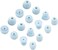 ALXCD Replacement Ear Tips for Powerbeats Pro Headphone 8 Pairs SMLD 4 Sizes Soft Silicone Earbud Tips Fit for Powerbeats Pro Glacier Blue