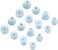 ALXCD Replacement Ear Tips for Powerbeats Pro Headphone 8 Pairs SMLD 4 Sizes Soft Silicone Earbud Tips Fit for Powerbeats Pro Glacier Blue