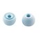 ALXCD Replacement Ear Tips for Powerbeats Pro Headphone 8 Pairs SMLD 4 Sizes Soft Silicone Earbud Tips Fit for Powerbeats Pro Glacier Blue