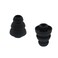 ALXCD Triple Flange Ear Tip 6 Pairs SML Size Triple Three Flange Noise Isolation Silicone Earbuds Tips with 4mm Connector Hole Fit for Most in Ear Earphone BlackSML