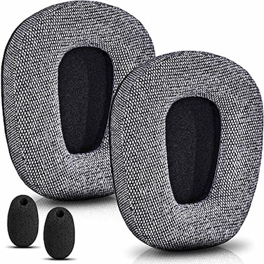 TRANSTEK B450XT B550XT Kit Replacement Ear Pads Cushion Compatible with B450XT B550XT Headset I B450 B550 XT Accessories Comfort Fabric