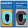 TRANSTEK B450XT B550XT Kit Replacement Ear Pads Cushion Compatible with B450XT B550XT Headset I B450 B550 XT Accessories VelourMeshCooling Gel Ear Cushions